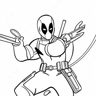 Deadpool Coloring Pages