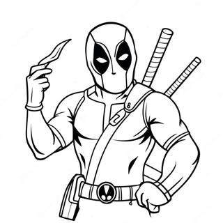 Deadpool Coloring Pages