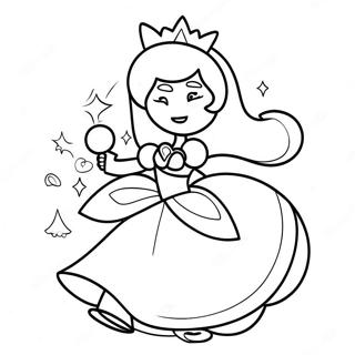 Rosalina In A Sparkling Dress Coloring Page 30907-6735