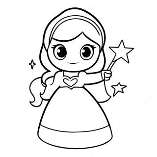 Rosalina With Star Wand Coloring Page 30908-6740