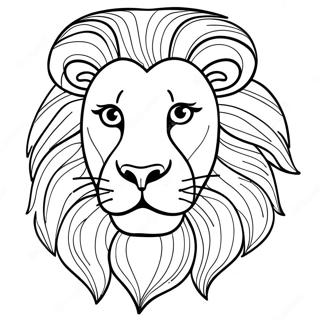 Majestic Lion Coloring Page 3092-1461