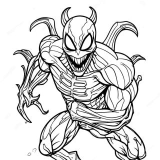 Carnage Character In Action Coloring Page 30999-6755