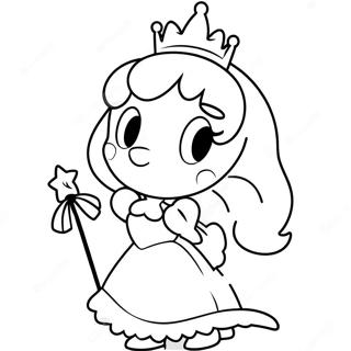 Princess Daisy With Magical Wand Coloring Page 31089-6779