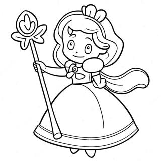 Princess Daisy With Magical Wand Coloring Page 31089-6780