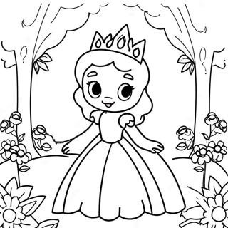 Princess Daisy In Enchanted Garden Coloring Page 31091 6786