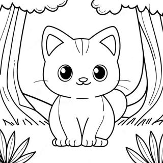 Mew In A Magical Forest Coloring Page 31279 6824