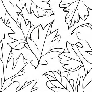 Autumn Leaves Falling Coloring Page 31374-6838