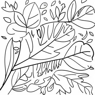 Autumn Leaves Falling Coloring Page 31374-6839