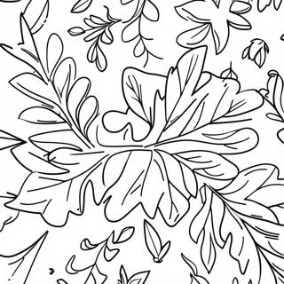 Golden Oak Leaves Coloring Page 31376-6846