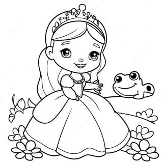 Princess And Frog Coloring Pages