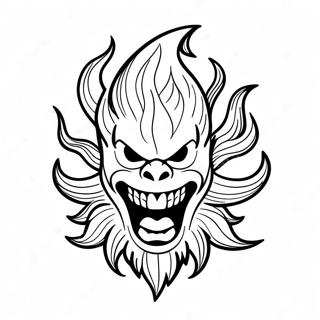 Fire Elemental Coloring Page 31729-6913