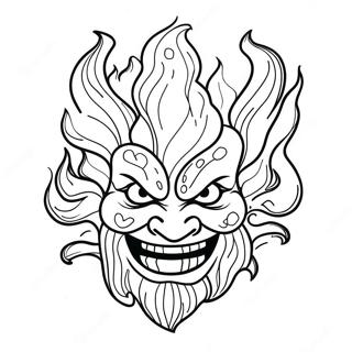 Fire Elemental Coloring Page 31729-6914