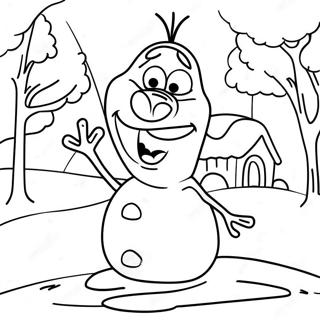 Olaf Coloring Pages