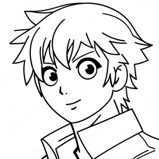 Action Packed Anime Hero Coloring Page 3194-357