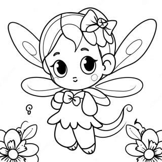 Magical Anime Fairy Coloring Page 3195-2287