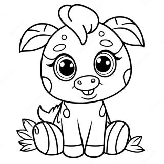 Cute Baby Zebra Coloring Page 32019-6974