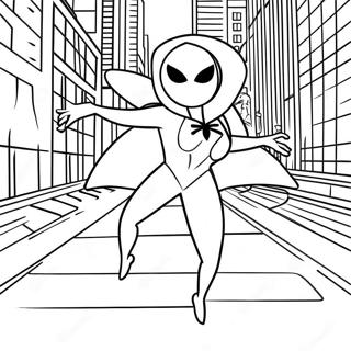 Spider Gwen Coloring Pages