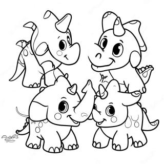 Triceratops Coloring Pages