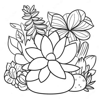 Succulent Coloring Pages