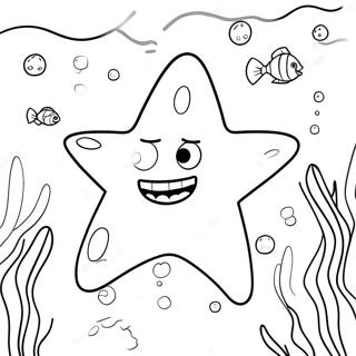 Patrick Star Underwater Adventure Coloring Page 32460-7074