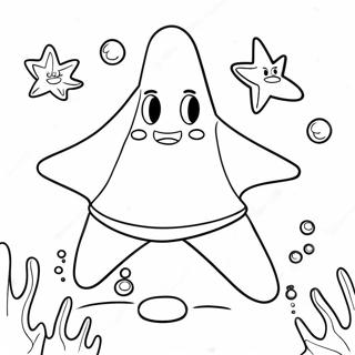 Patrick Star Underwater Adventure Coloring Page 32460-7076