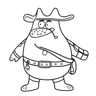 Patrick Star In A Pirate Costume Coloring Page 32461-7078