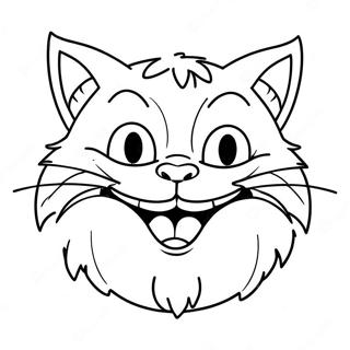 Cheshire Cat Grinning Coloring Page 32551 7100