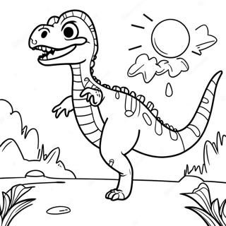 Velociraptor Coloring Pages