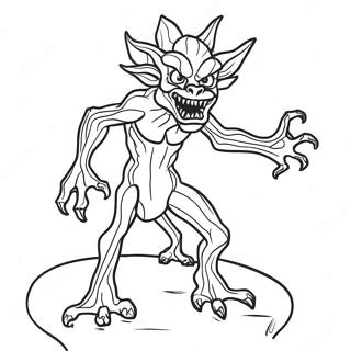 Demogorgon In The Shadows Coloring Page 32725-7134