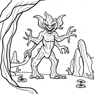 Demogorgon In The Shadows Coloring Page 32725-7135