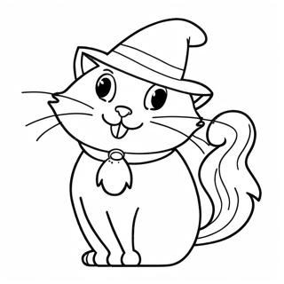 Hocus Pocus Black Cat Coloring Page 32816-7157