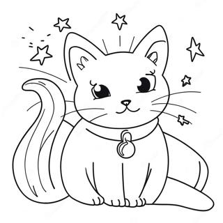 Hocus Pocus Black Cat Coloring Page 32816-7158