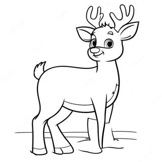 Rudolph The Red Nosed Reindeer Coloring Page 32897-7174