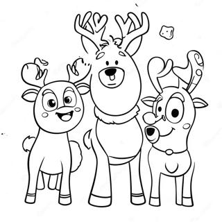 Rudolph Coloring Pages