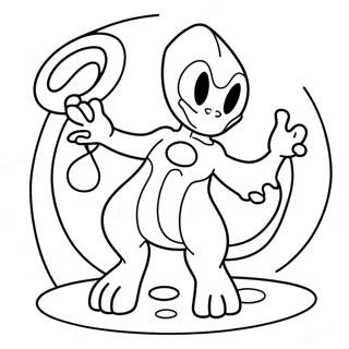 Mewtwo With Psychic Powers Coloring Page 33074-7219