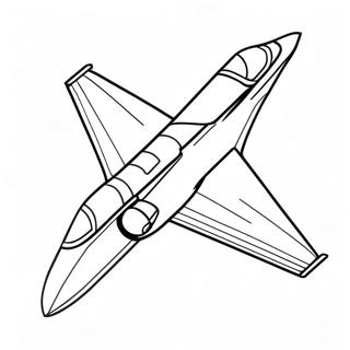 Colorful Jet In The Sky Coloring Page 33164-7236