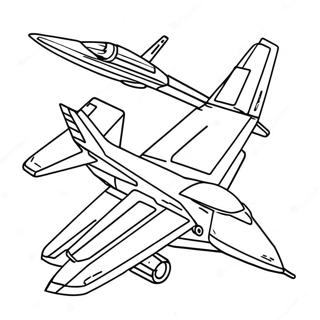 Fast Jet Flying High Coloring Page 33165-7238