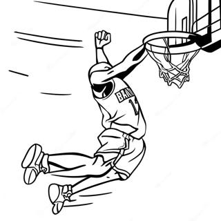 Kobe Bryant Dunking Coloring Page 33439-7295