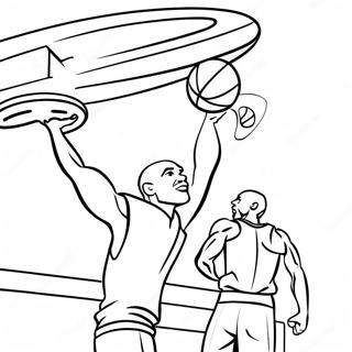 Kobe Bryant Shooting Hoops Coloring Page 33440-7297