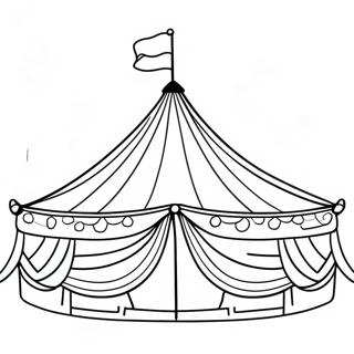 Colorful Circus Tent Coloring Page 33536-7314