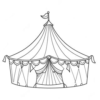 Colorful Circus Tent Coloring Page 33536-7315