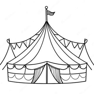 Colorful Circus Tent Coloring Page 33536-7316