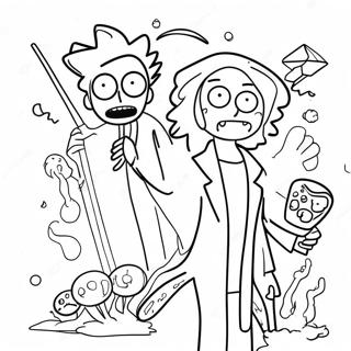 Rick And Morty Adventures Coloring Page 33629-7334