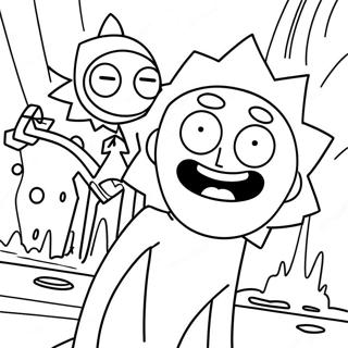 Rick And Morty Adventures Coloring Page 33629-7336