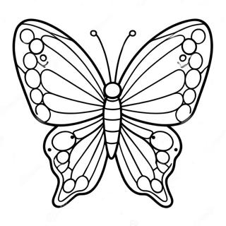 Colorful Stained Glass Butterfly Coloring Page 33714-7356