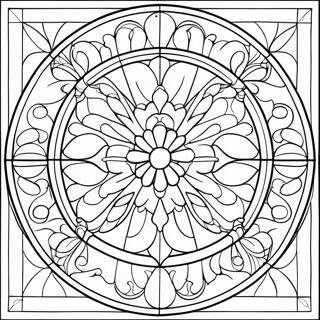 Stained Glass Coloring Pages