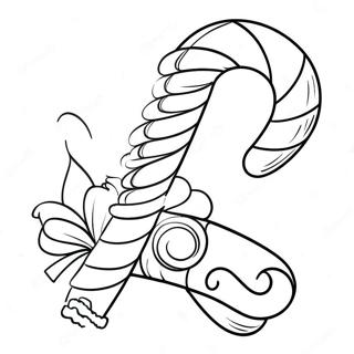 Festive Candy Cane Coloring Page 33981-7413