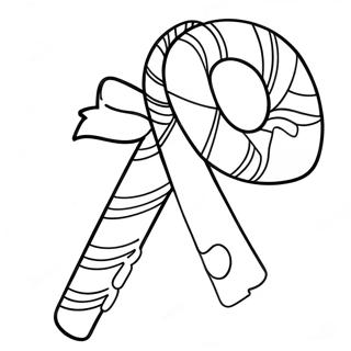 Festive Candy Cane Coloring Page 33981-7414