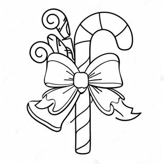 Festive Candy Cane Coloring Page 33981-7415