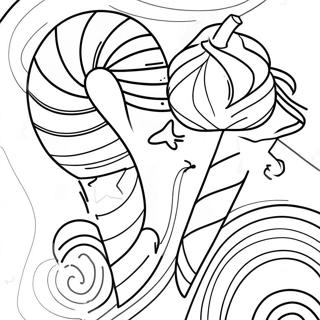 Striped Candy Cane Coloring Page 33982-7418